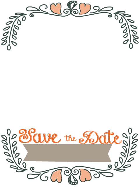 Rustic Save the Date Wedding Card