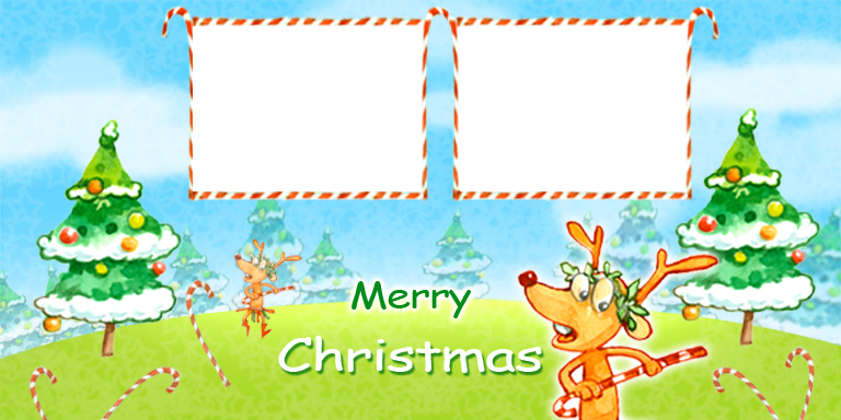 Merry Christmas Photo Collage Card
