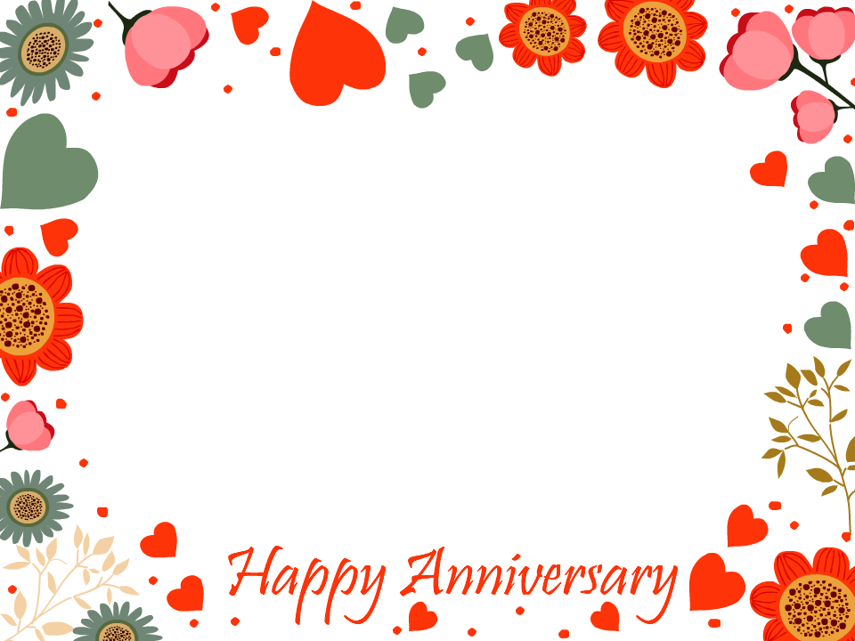 Happy Anniversary Floral Photo Card