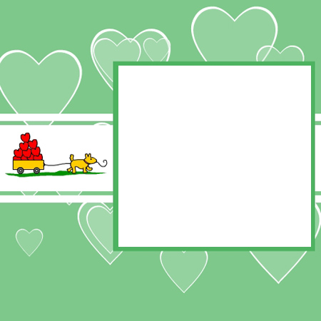 Love Goes Here Valentine's Day Card