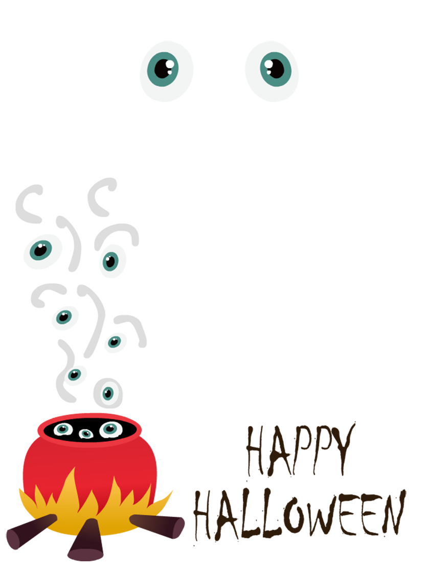 Spooky Eyes Halloween Greeting Card