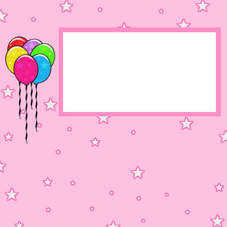 Rainbow Lollipop Invitation Card