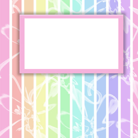 Pastel Rainbow Invitation Card