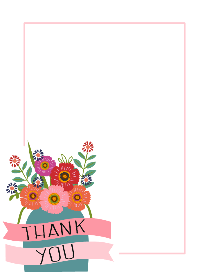 Thank You Flower Photo Card