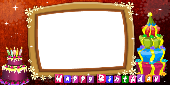 Happy Birthday Photo Card with Gifts