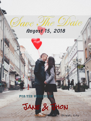 Save the Date Wedding Card
