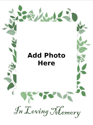 In Loving Memory Photo Card