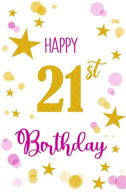 21st Birthday with Glitter