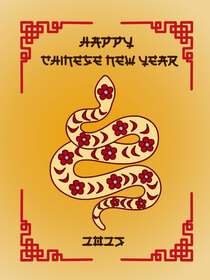 Chinese New Year Snake Card
