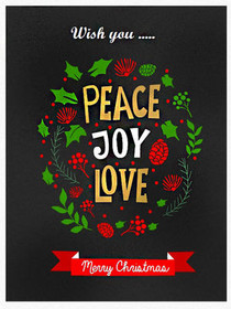Wish You Peace Joy Love - Merry Christmas