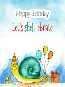 Happy Birthday - Lets Shell-ebrate