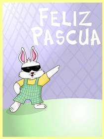 Feliz Pascua Easter Bunny Greeting Card